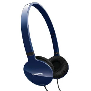 Philips SHL1700BL/10 Lightweight Foldable Headphones - Blue Image 1