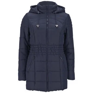 Vero Moda Women's Sona Long Padded Coat - Black Iris - XS - Black Iris Image 1