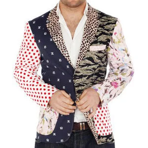 Foul Fashion Men's Blazer - Multi - M - Multi Image 1
