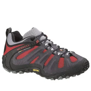 Merrell Men's Chameleon Wrap Slam Hiking Shoes - Charcoal/Red - 7 - Charcoal-Red Image 1