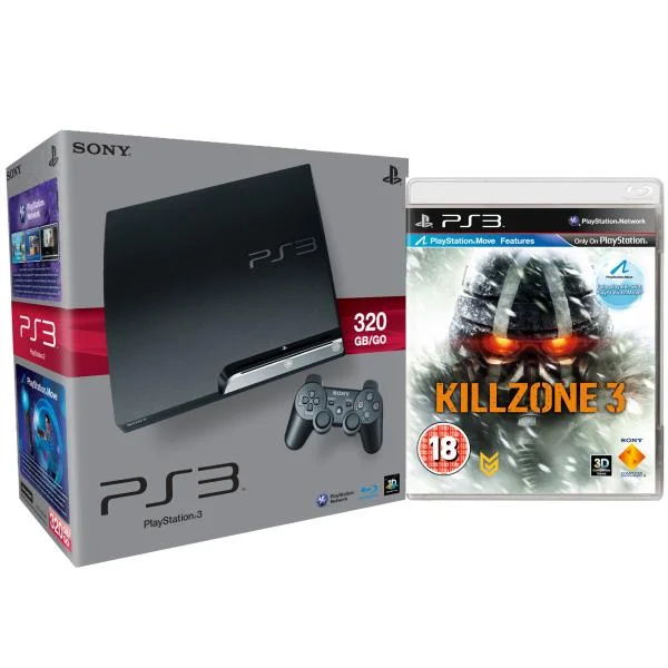 Sony Playstation 3 Slim Console (320 GB) Bundle (Includes Killzone 3) Image 1