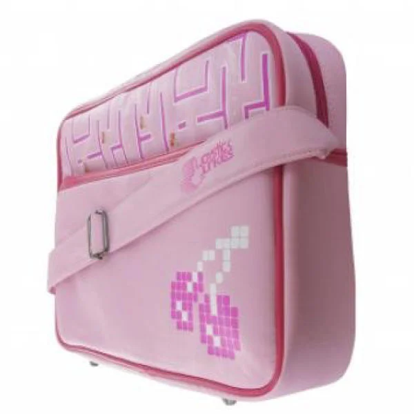 Joystick Junkies: Pink Pixel Cherry Flight Bag 13.4 Inch Image 1