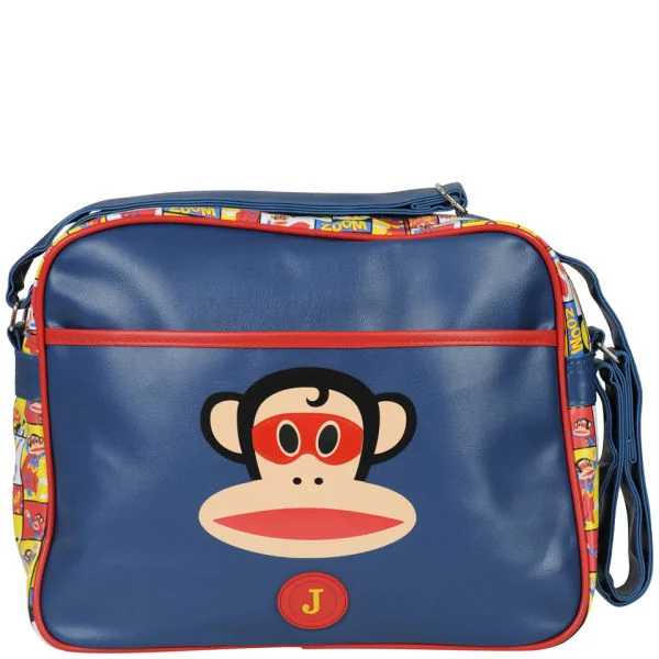 Paul Frank Red Mask Collage Messenger Bag - Navy Image 1