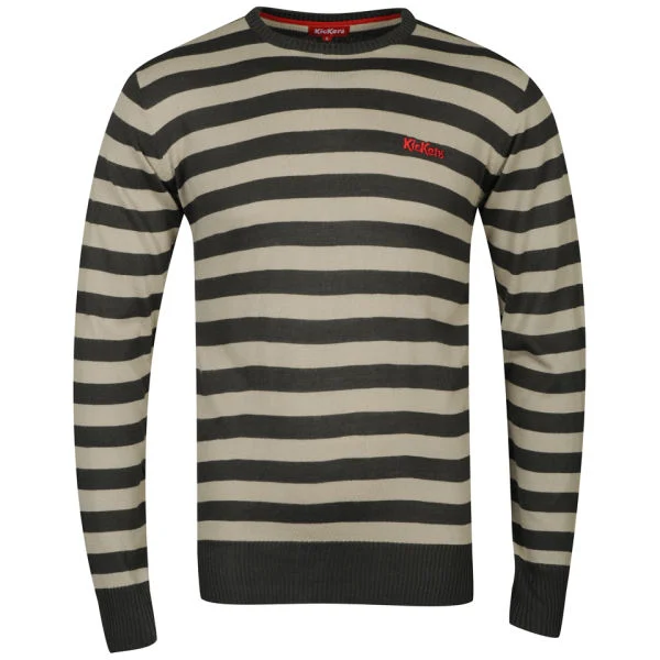 Kickers Men's Slider Knit - Dark Grey/Grey - S Image 1