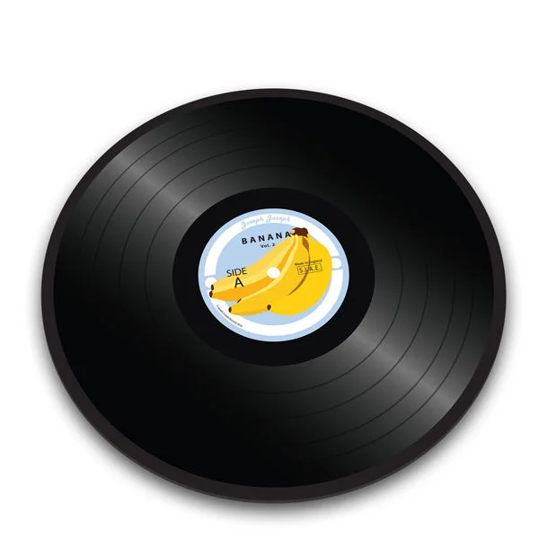 Worktop Saver Chopping Board - Banana Vinyl Image 1