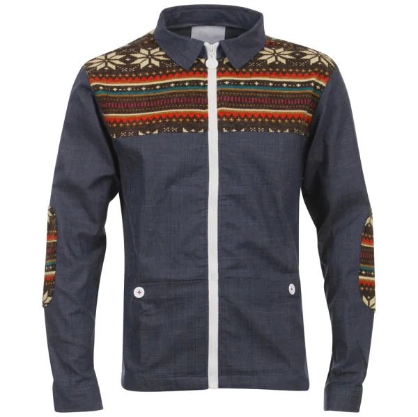 Humor Men's Maali Zip Through Shirt - Denim - S - Denim Image 1