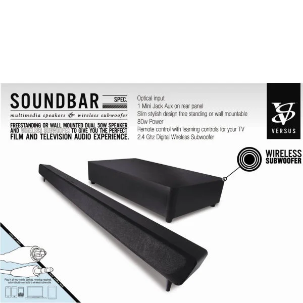 Versus Resonance SoundBar Sub (Wireless) Image 1