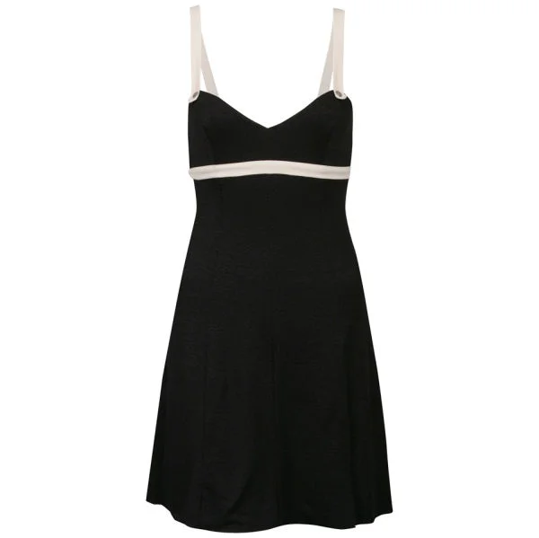 John Galliano Women's Contrast Strap Dress - Black - 10 - Black Image 1