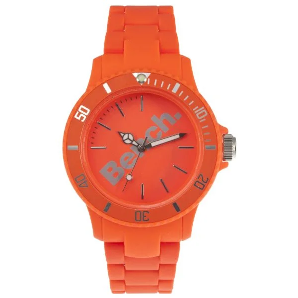 Bench Women's Plastic Bracelet Strap Watch - Orange Image 1