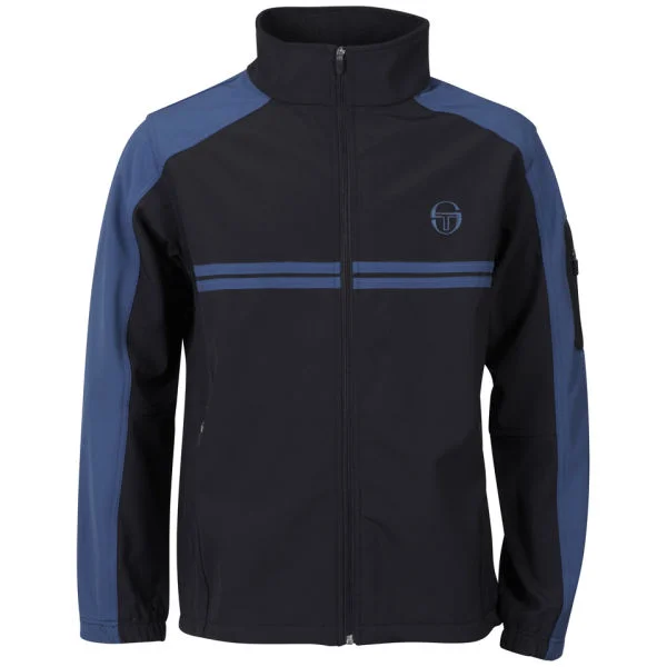 Sergio Tacchini Men's Russo Tech Jacket - Black/Blue - S - Black/Blue Image 1