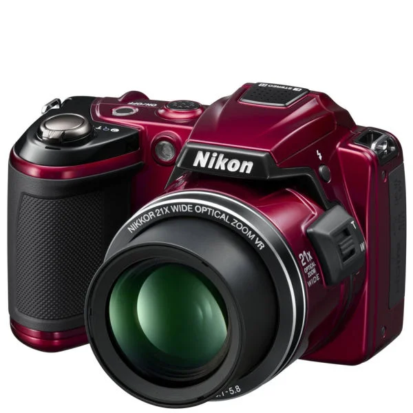 Nikon Coolpix L120 Digital Camera - Red (14MP, 21x Optical Zoom) 3 Inch LCD Refurbished Image 1