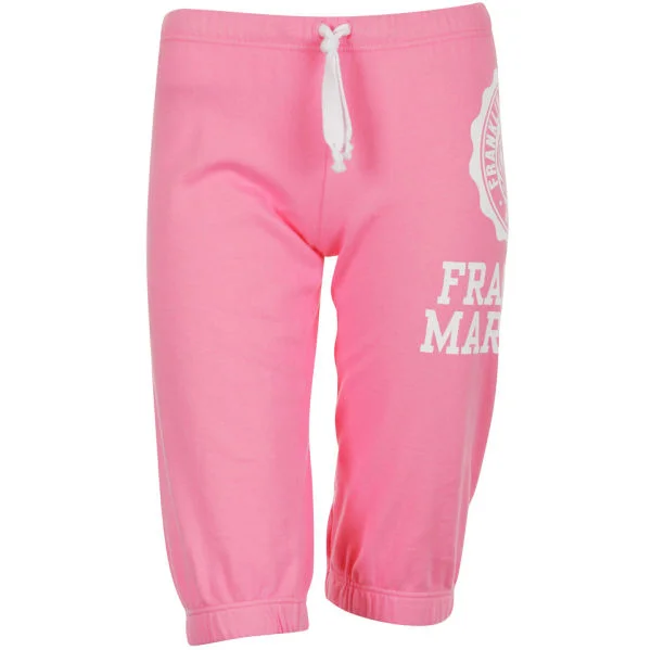 Franklin Marshall Women's Knee Length Sweat Pants - Pink - S - Pink Image 1