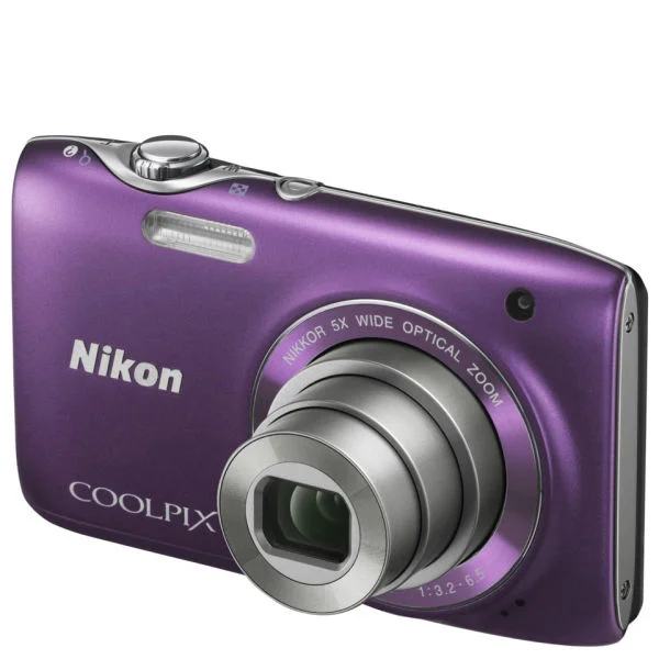 Nikon Coolpix S3100 Compact Digital Camera - Purple (14MP, 5x Optical Zoom) 2.7 Inch LCD Refurbished Image 1