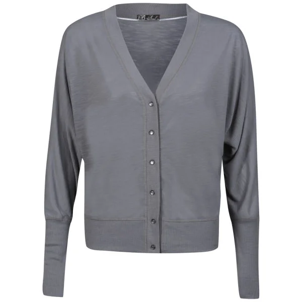 Brave Soul Women's Claire Button Cardigan - Pewter - S - Pewter Image 1