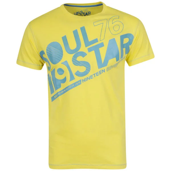 Soul Star Men's District T-Shirt - Yellow - S - Yellow Image 1