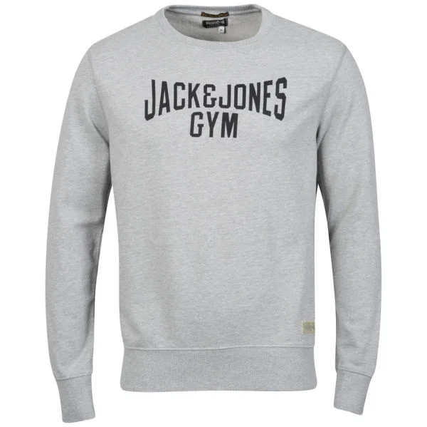 Jack & Jones Men's Vintage Gym Sweatshirt - Grey Marl - S - Grey Marl Image 1