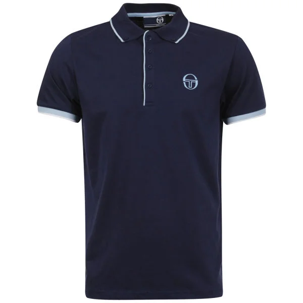 Sergio Tacchini Men's Class Polo-Shirt - Navy - S - Navy Image 1