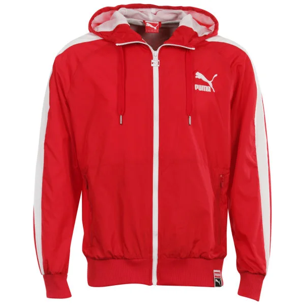 Puma T7 Windbreaker Jacket - Red - S - Red Image 1