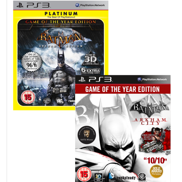 Batman Arkham GOTY Bundle: Includes Arkham City and Arkham Asylum Image 1