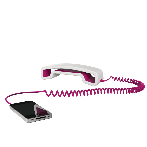 Swissvoice ePure Corded Mobile Handset - White/Pink Image 1