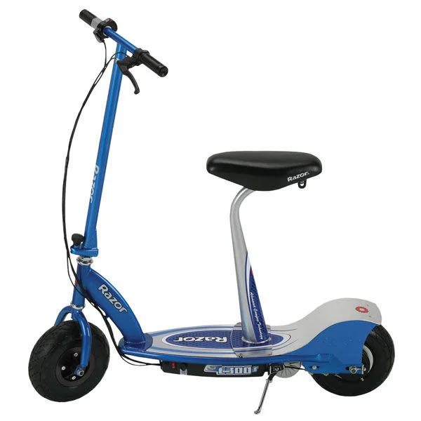 Razor E300S Seated Electric Scooter - Blue Image 1