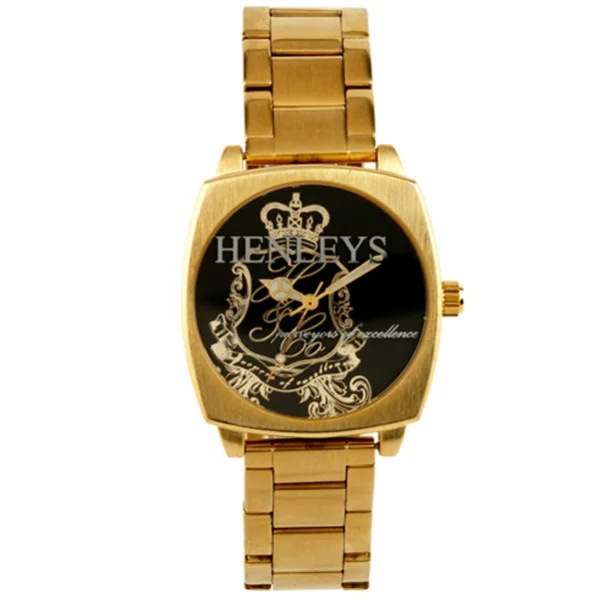 Henleys Men's Gold Bracelet Style Watch Image 1