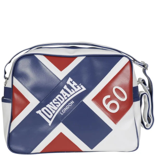 Lonsdale Union Jack Messenger Bag - White Image 1