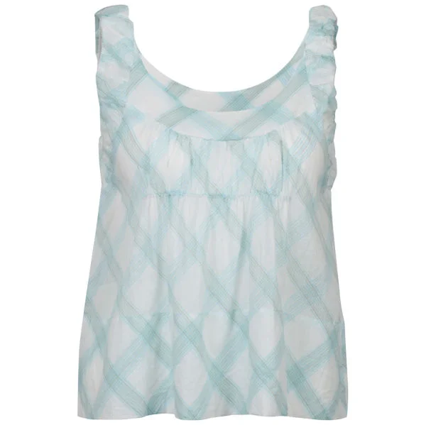 Chloe Women's Criss Cross Vest - White - 10 - White Image 1