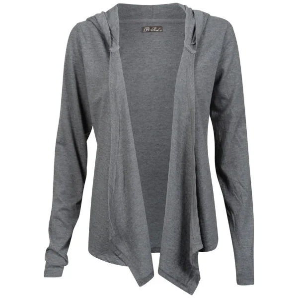 Brave Soul Women's Ryder Hooded Cardigan - Grey Marl - S - Grey Image 1
