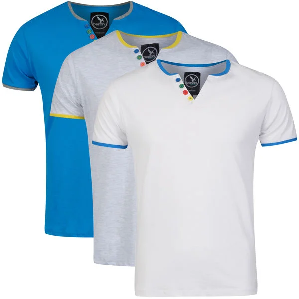 Benzini Men's Gogle 3-Pack T-Shirts - White/Electric/Ash - - S - White/Electric/Ash Image 1