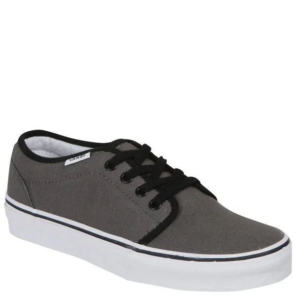 Vans 106 Vulcanized Canvas Trainers - Pewter/Black - 3 - Pewter/Black Image 1