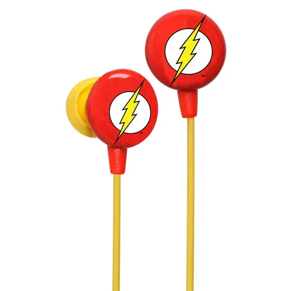 iHip DC Comics Flash Logo Printed Earphones Image 1