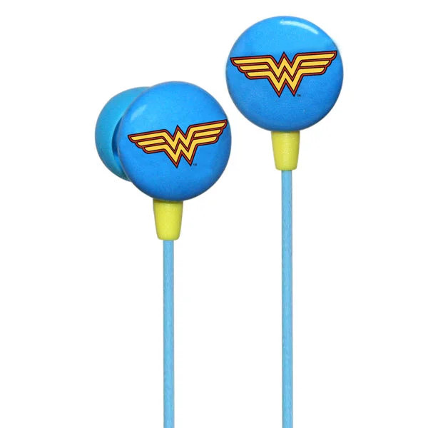 iHip DC Comics Wonder Woman Logo Printed Earphones Image 1