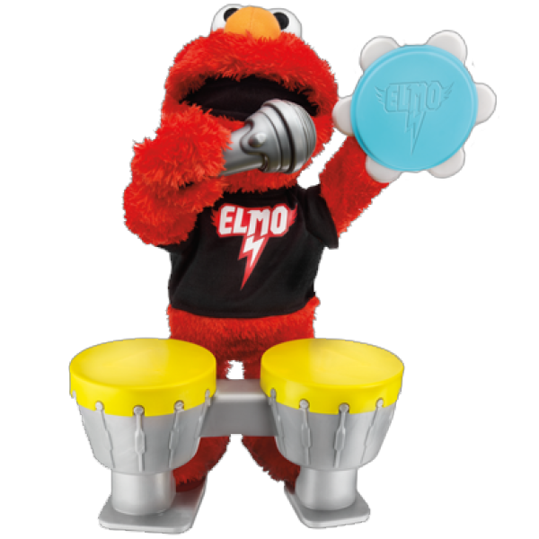 Sesame Street Let's Rock Elmo Plush Image 1