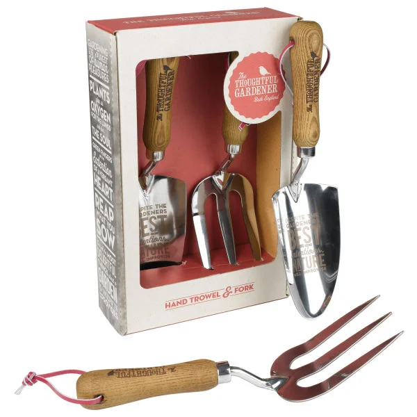 Thoughtful Gardener Fork and Trowel Set Image 1