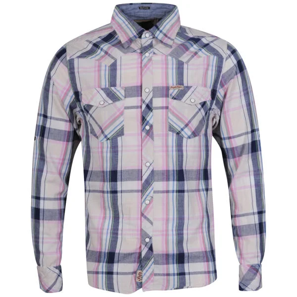 Soul Star Men's Doner Long Sleeved Shirt - Pink - S Image 1