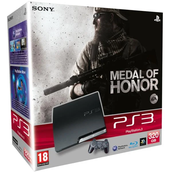 PS3 Slim 320Gb & Medal of Honor Ltd Edition Bundle Image 1
