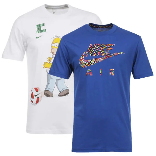 Nike 2-Pack Air Pixel and Ronaldoh Tees - Blue/White - S - Blue/White Image 1