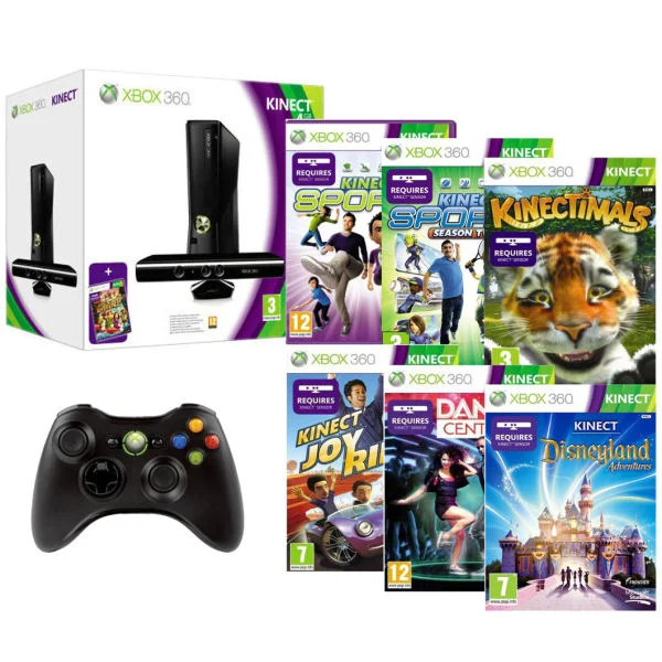 Xbox 360 4GB Kinect Console Bundle (Includes Kinect, 6 Kinect Games and Xbox 360 Wireless Controller) Image 1