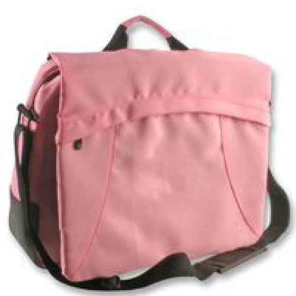 BEST 17.4 Inch Laptop Carrycase - Pink Nylon Image 1