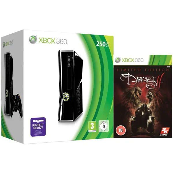 Xbox 360 250GB Bundle (Includes The Darkness II Limited Edition) Image 1