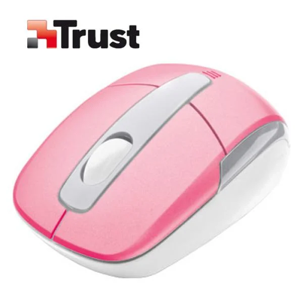 Trust Eqido Wireless Mini Mouse - Pink Image 1