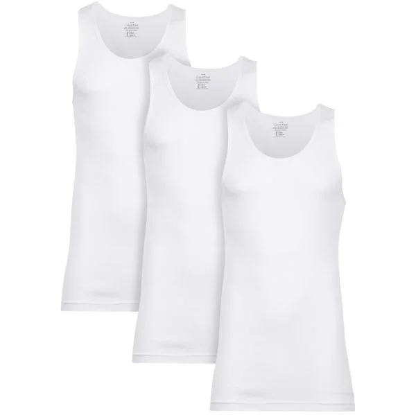 Calvin Klein Men's 3-Pack Vests - White - S - White Image 1