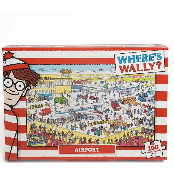 Wheres Wally - Airport Jigsaw Puzzle (100 Pieces) Image 1