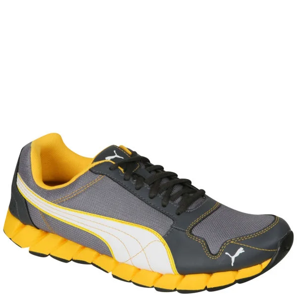 Puma Men's Kevler Runner Trainers - Black/White/Yellow - 6 - Black/White/Yellow Image 1