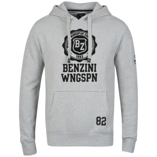 Benzini Men's Columbia Hooded Sweat-Grey Marl - S - Grey Marl Image 1