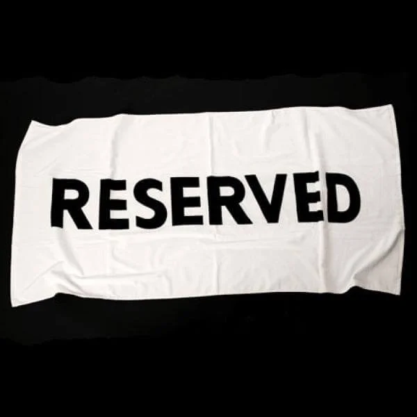 Reserved Beach Towel - Fun Summer Gift Image 1