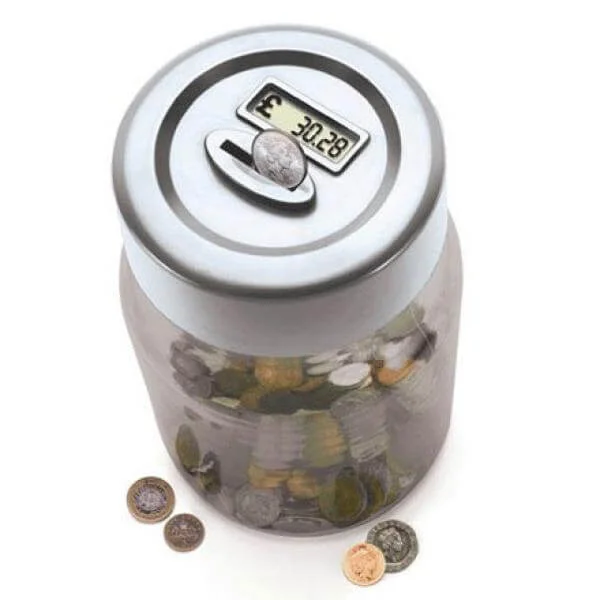 Coin Counting Money Jar - Great Gift Image 1