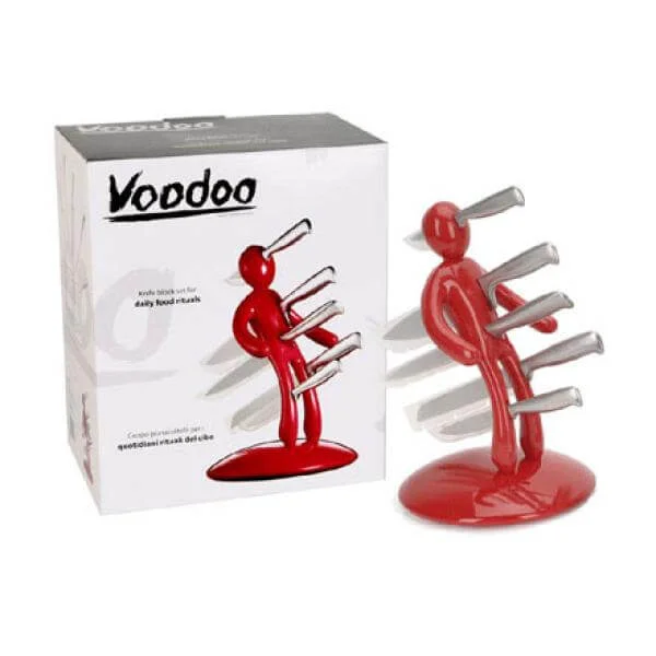 Voodoo Knife Block - Red Image 1