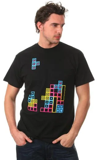 Tetris T Shirt - S - Black Image 1
